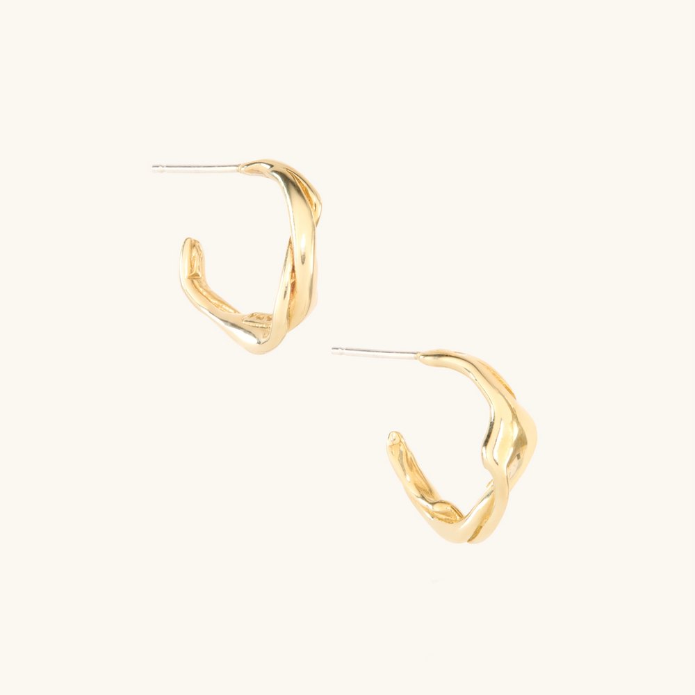 Twist Hoops (Pair)
