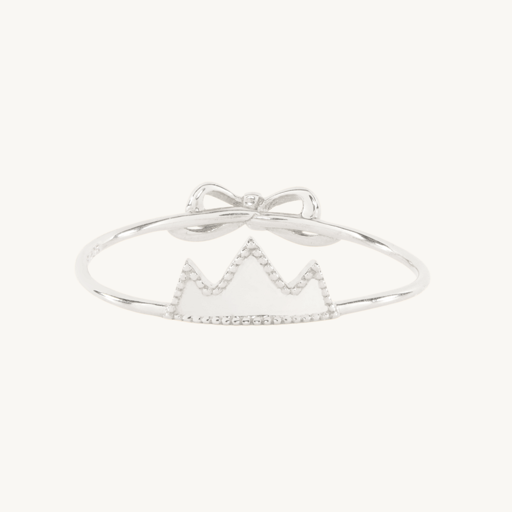 Paper Crown Silver Ring
