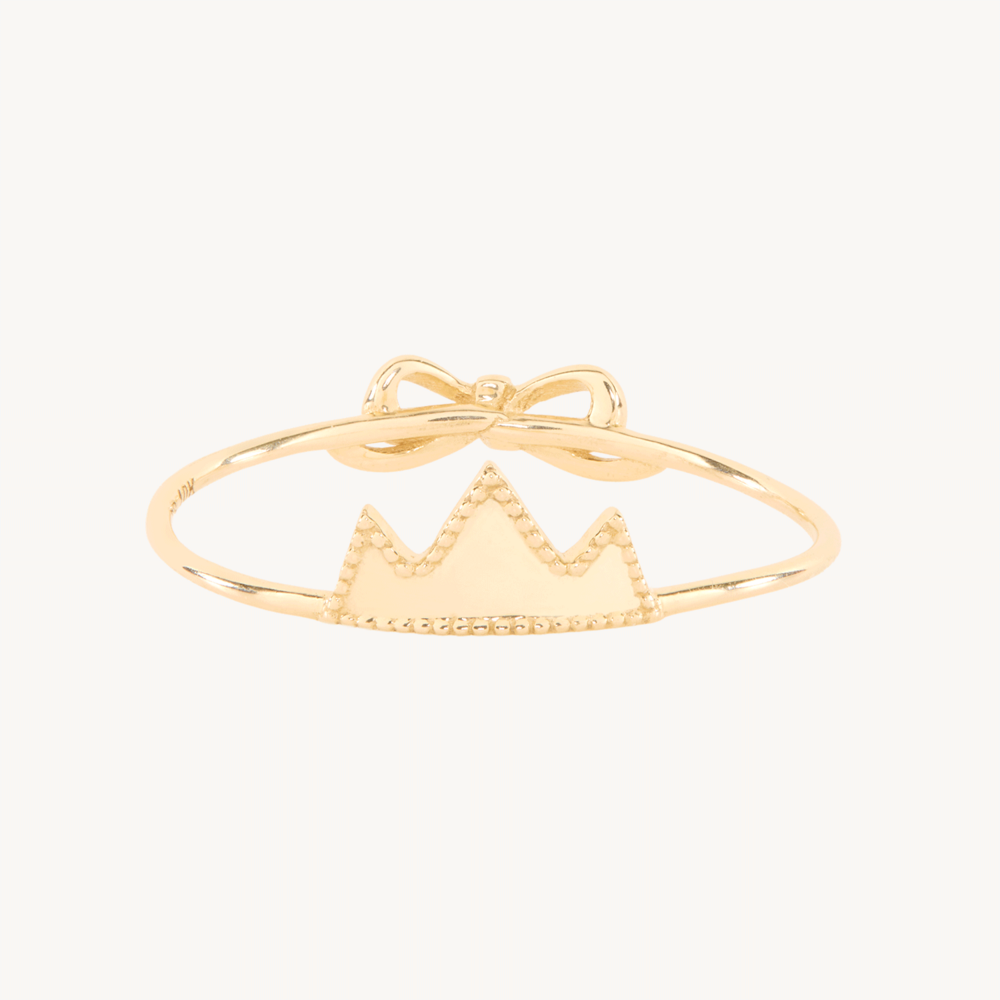 Paper Crown Gold Ring