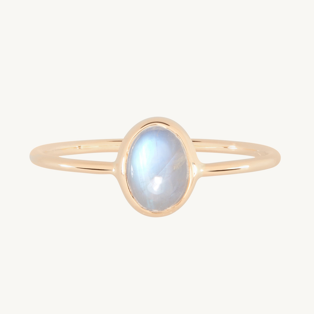 Oval Moonstone Ring