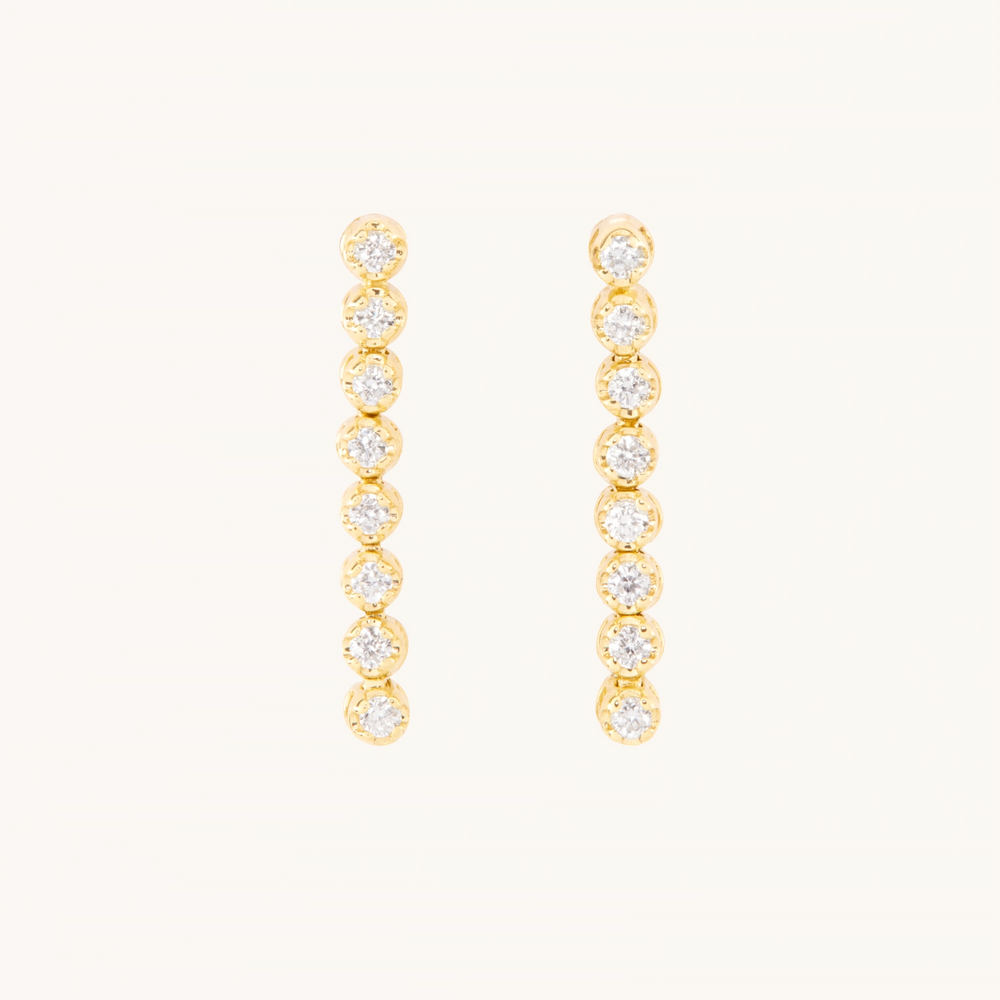 One O'clock Tennis Earring, Petite (Single)