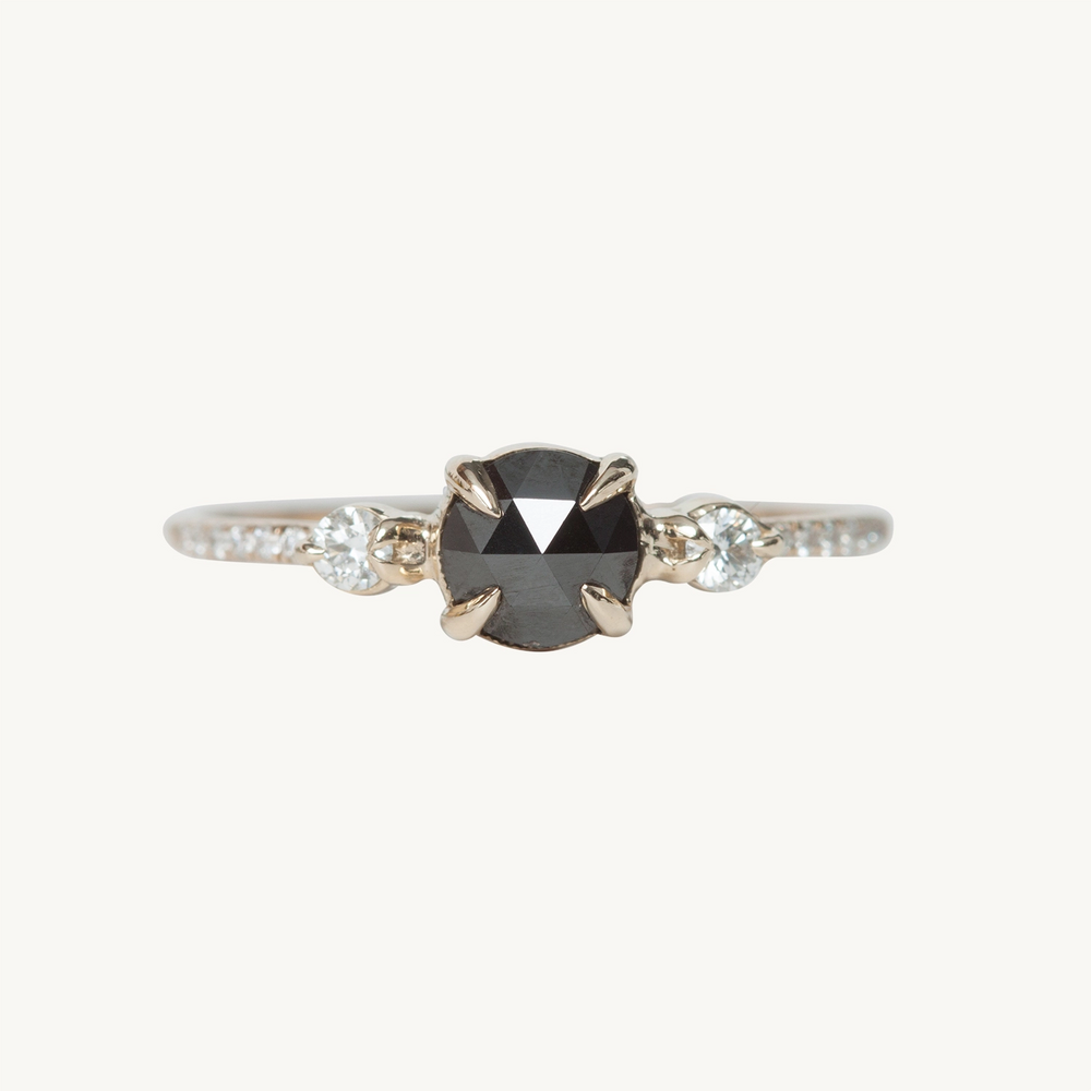Odile The Swan Supreme Black Diamond Ring
