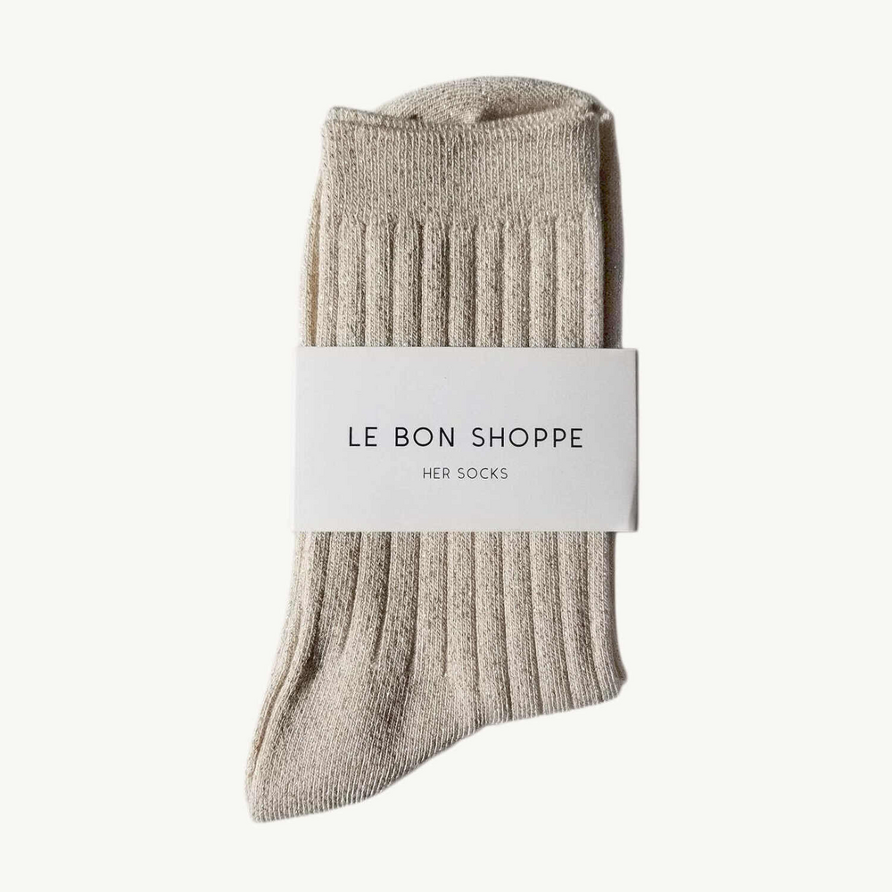 Twinkly Toes Socks, Ivory Gold
