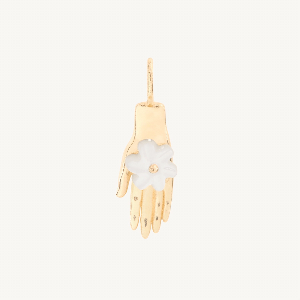 Night Blooming Jasmine Gold Charm