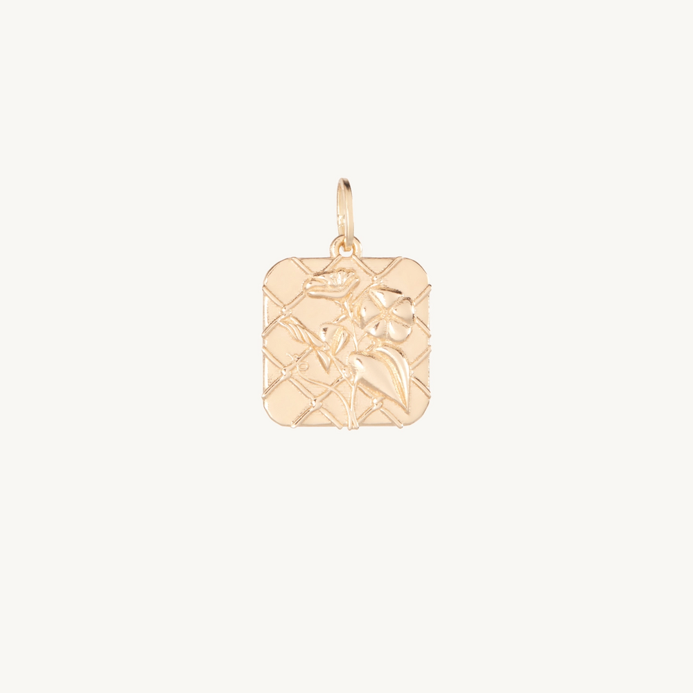 Morning Glory Poem Charm, September