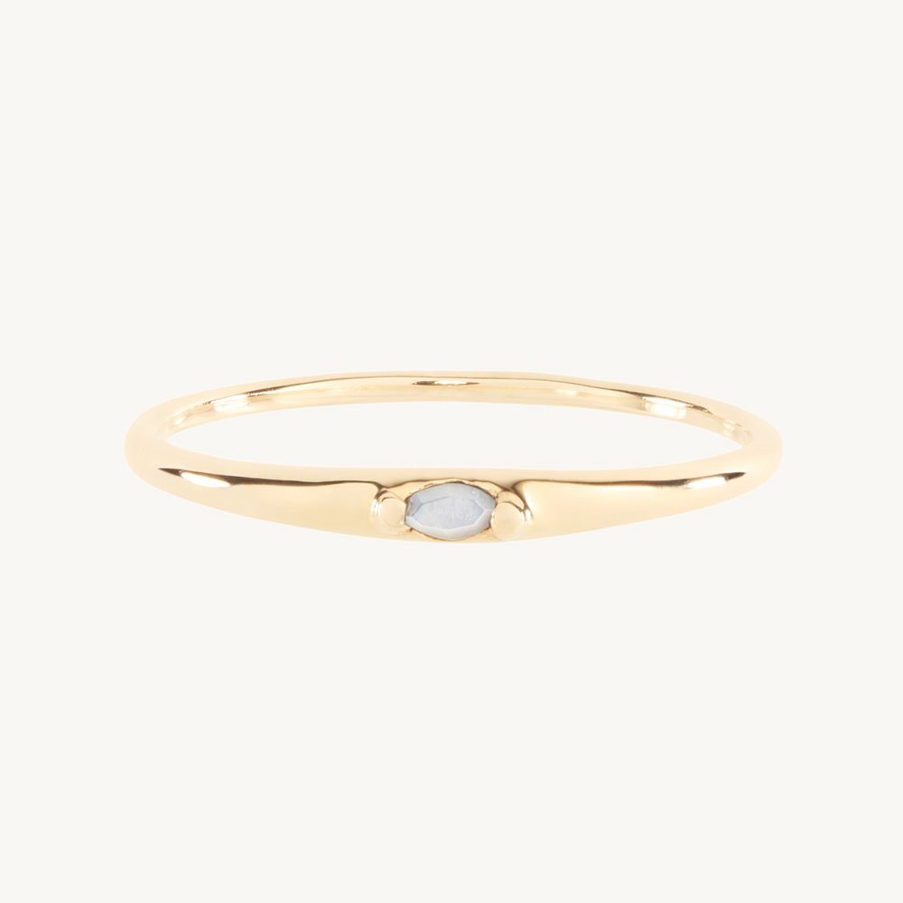 Moondew Signet Ring