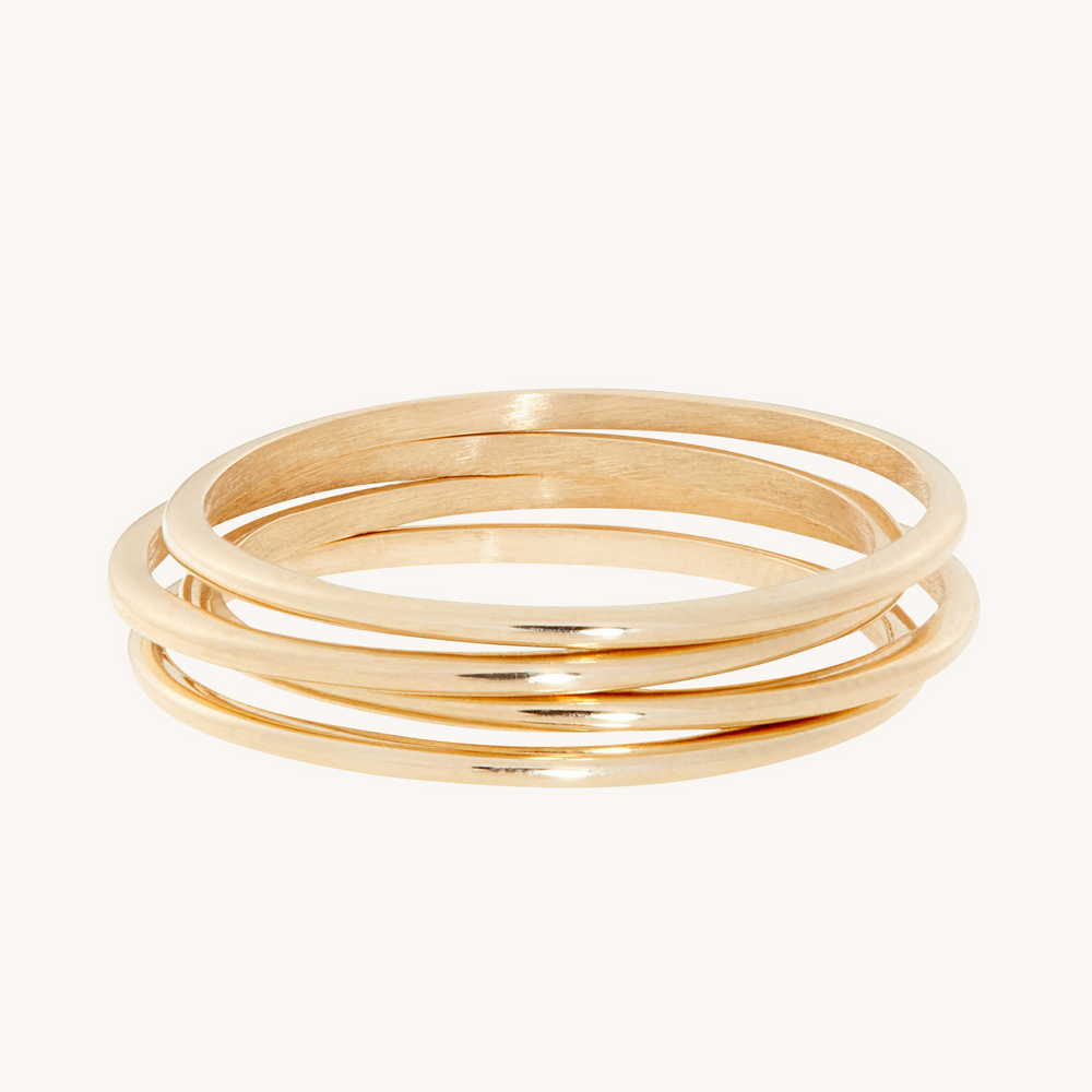 Mignon Memory Ring, Yellow Gold