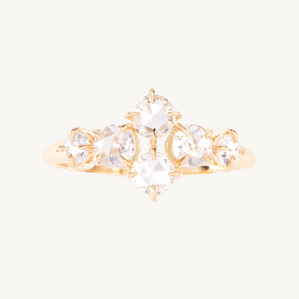 Midnight Hour Rose Cut Diamond Ring
