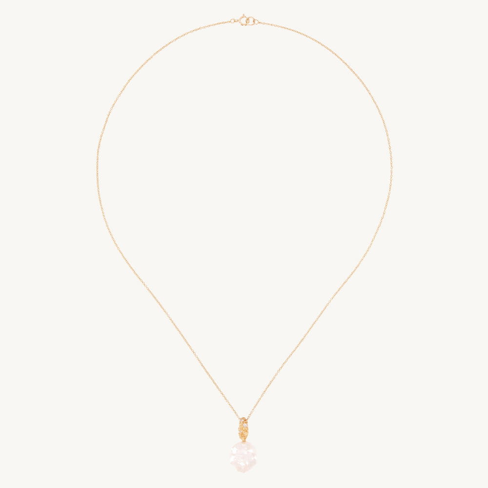 Marquise Lace Pearl Necklace