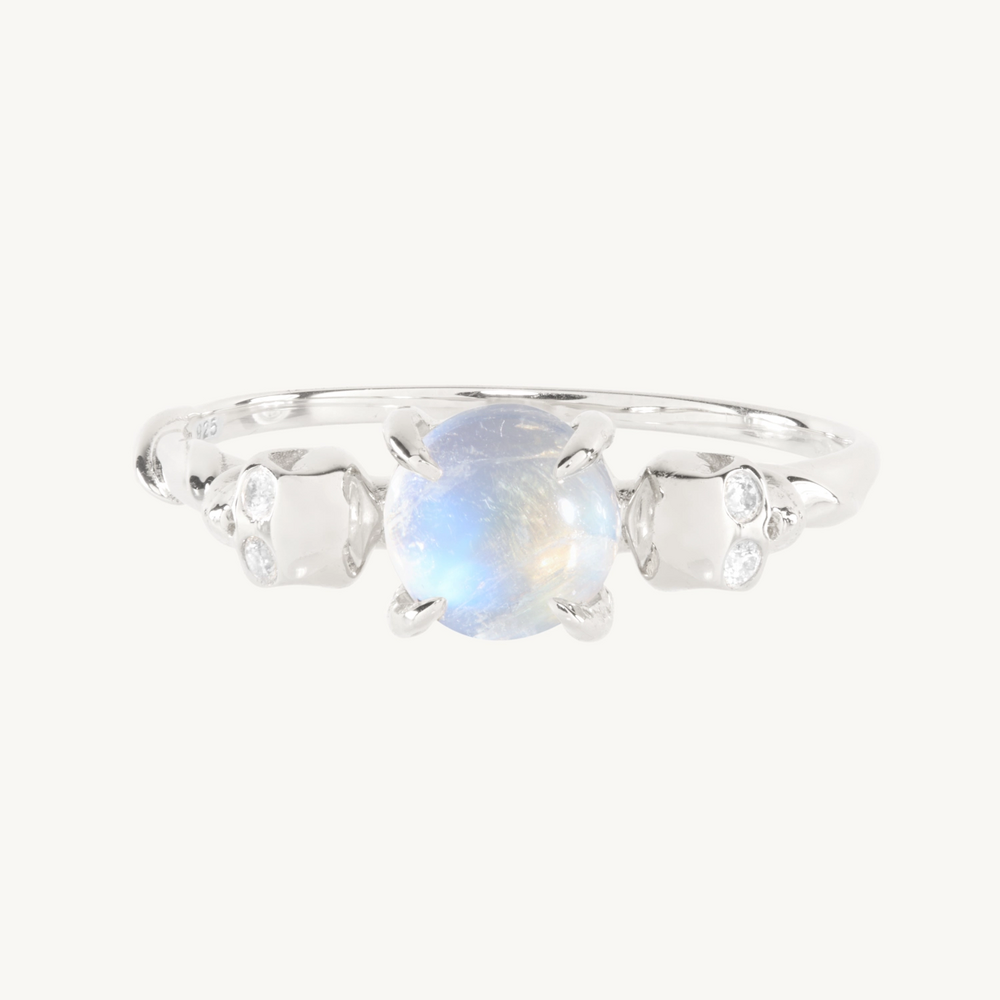 Love You Forever Skull Ring, Silver