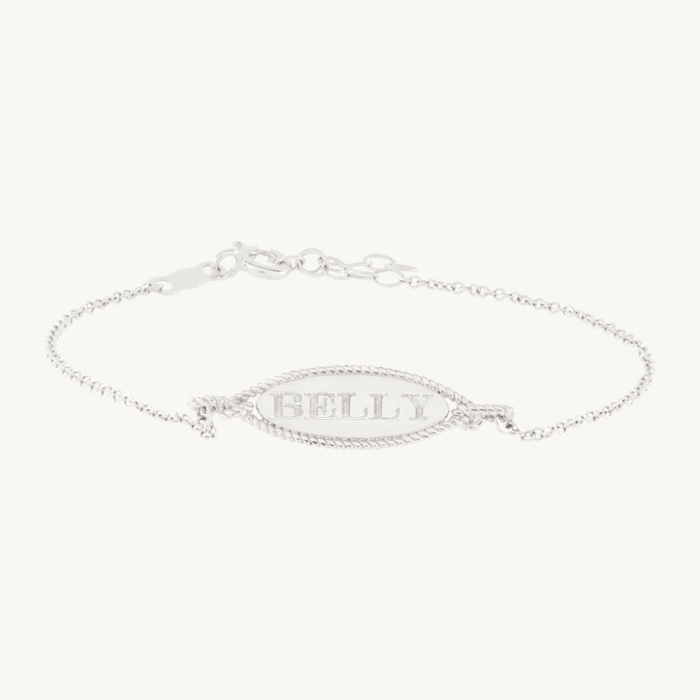 Love Knot Silver Signet Bracelet
