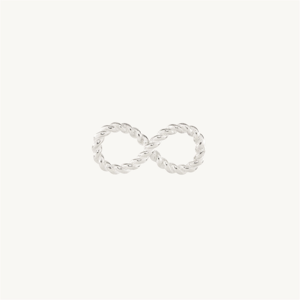 Love Knot Silver Infinity Charm