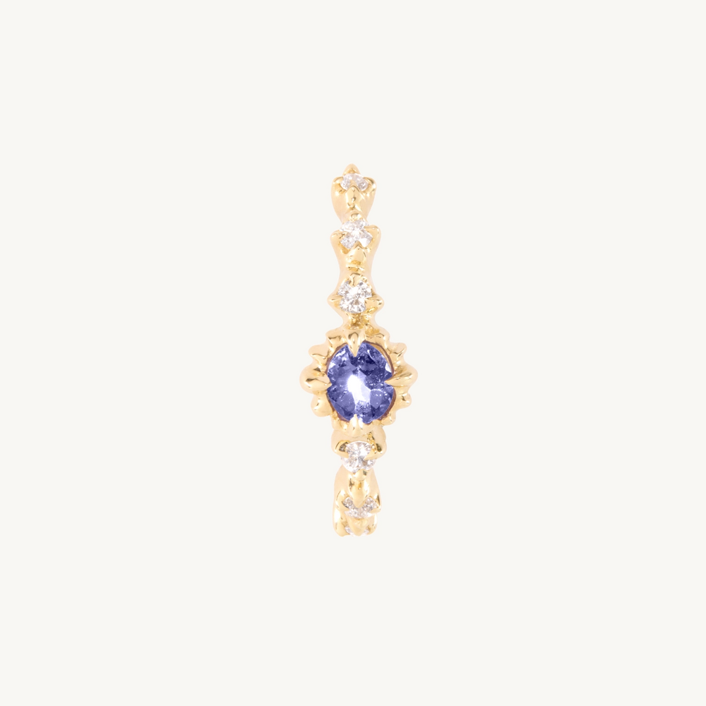 Loun Tanzanite & Diamond Earring (Single)