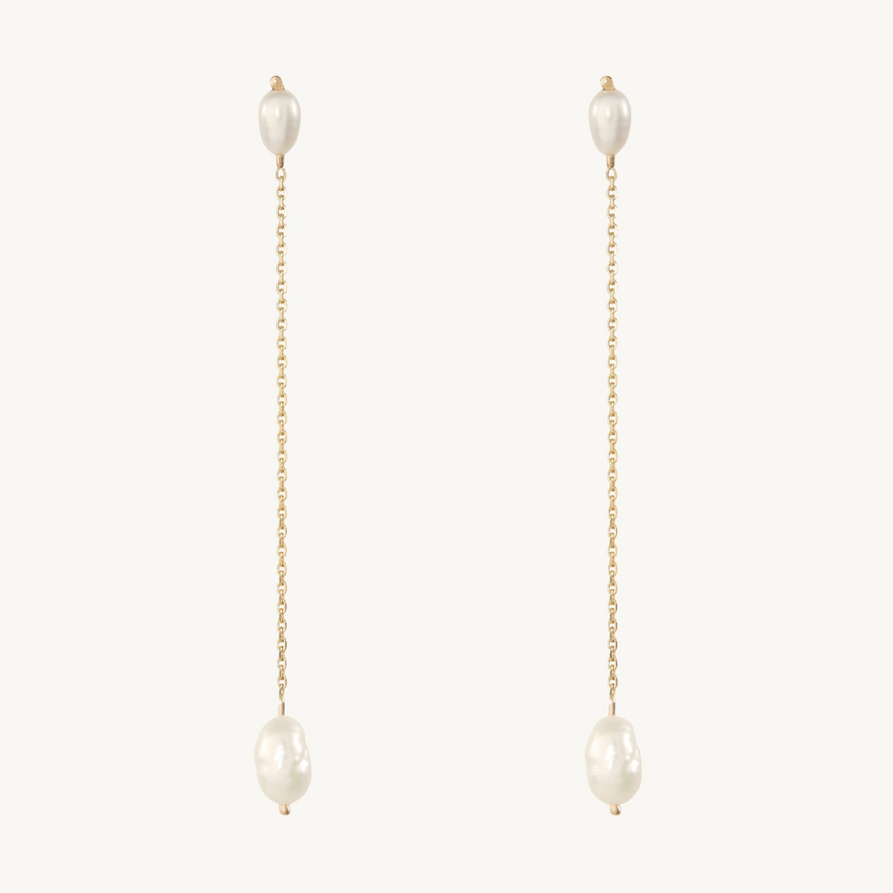 Long Pearl Shower Earring (Single)