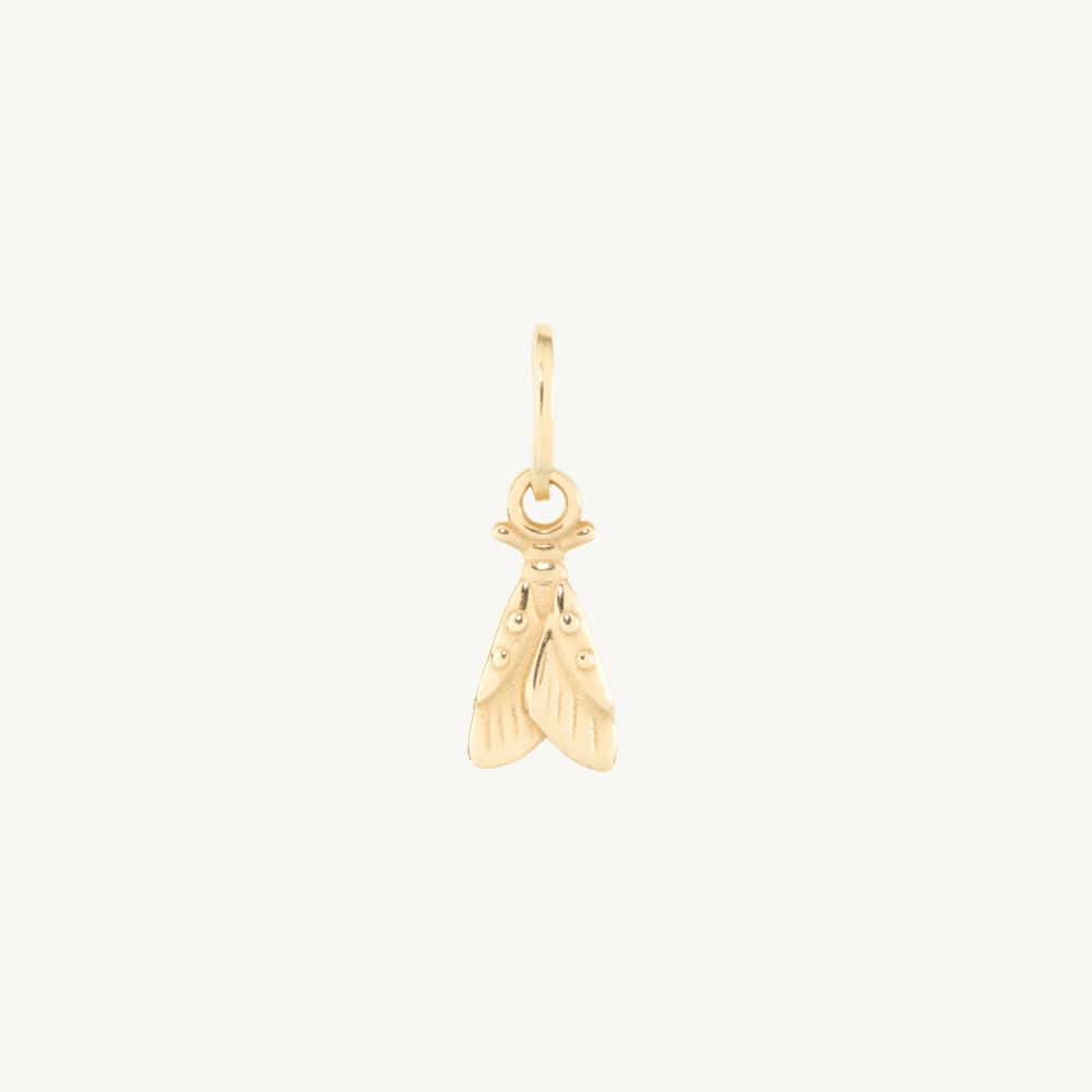 Little Changes Moth Gold Charm