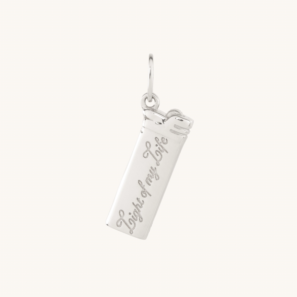 Light Of My Life Lighter Charm, Silver