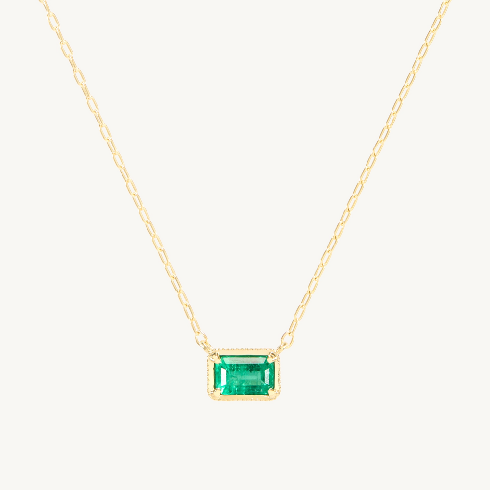 Leone Necklace, Emerald