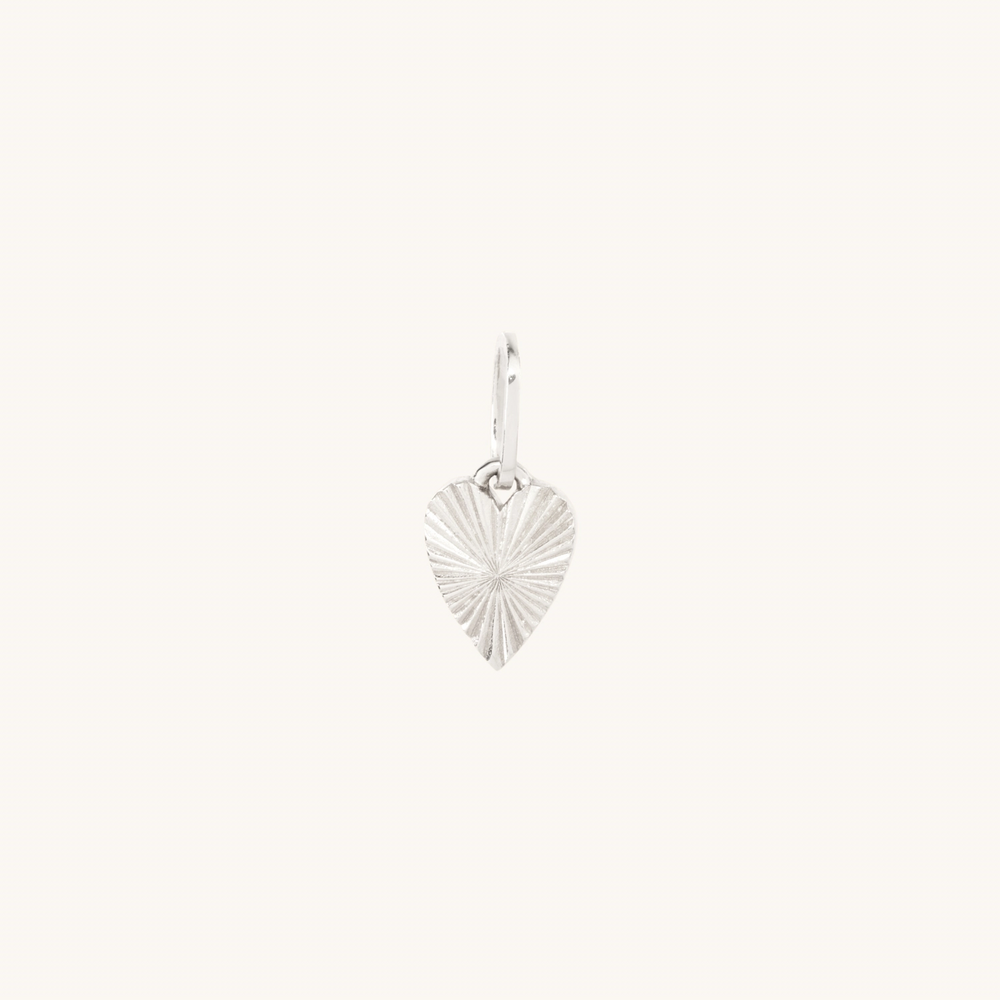 Lauver Heart Charm, Silver
