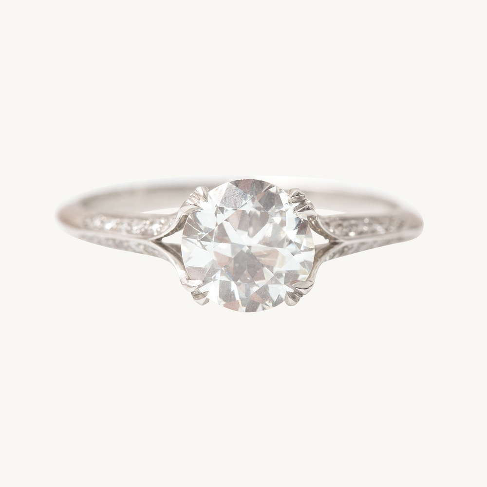 Knife Edge Diamond Ring