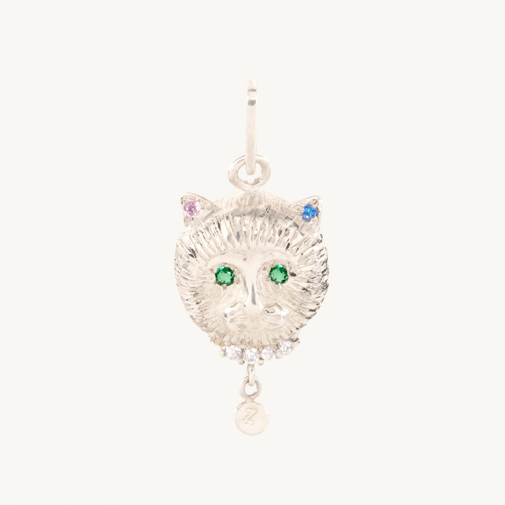 Jeweled Cat Charm