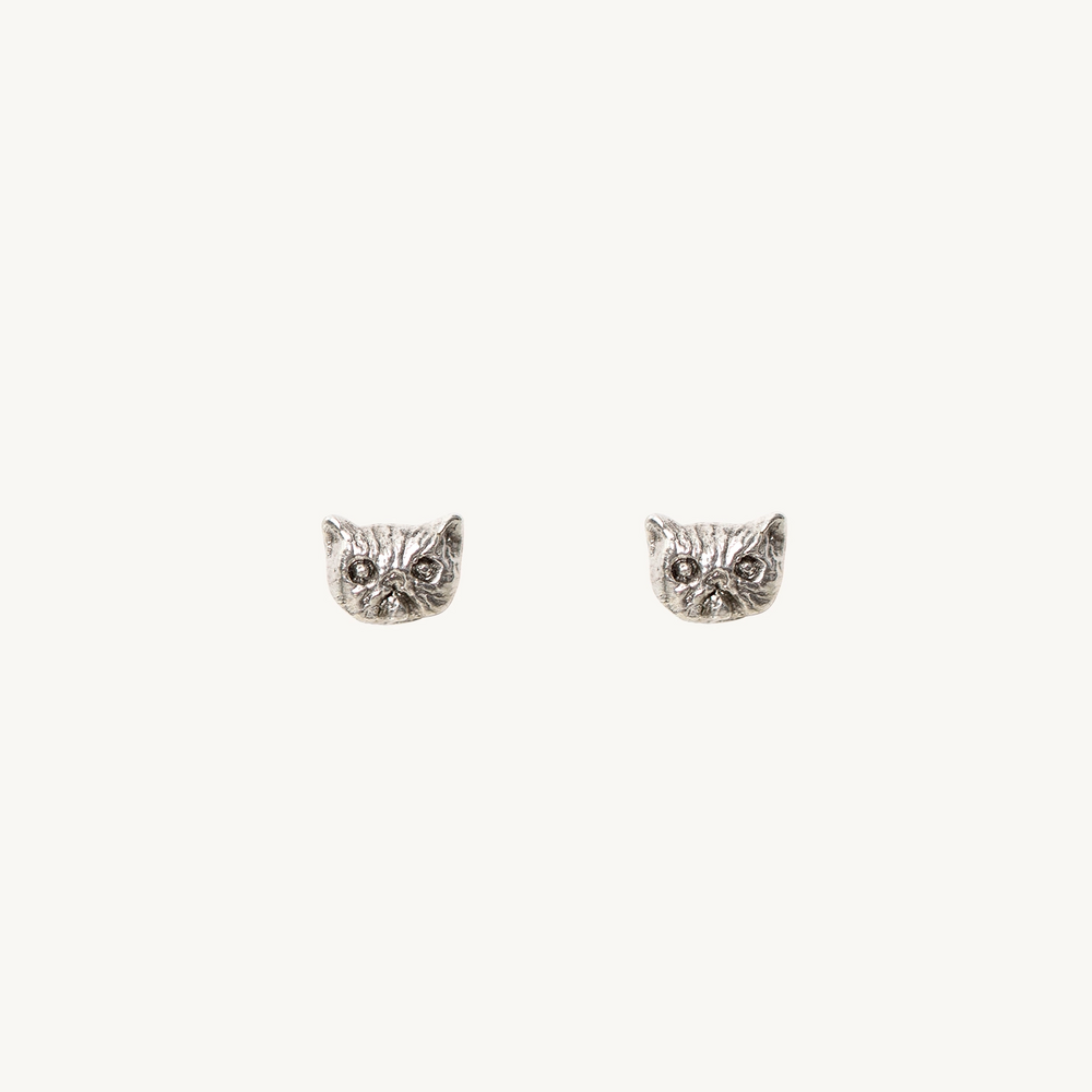 Itty Bitty Kitty Stud, Silver (Single)
