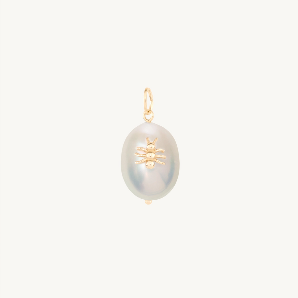 Honey Water Pearl Gold Charm