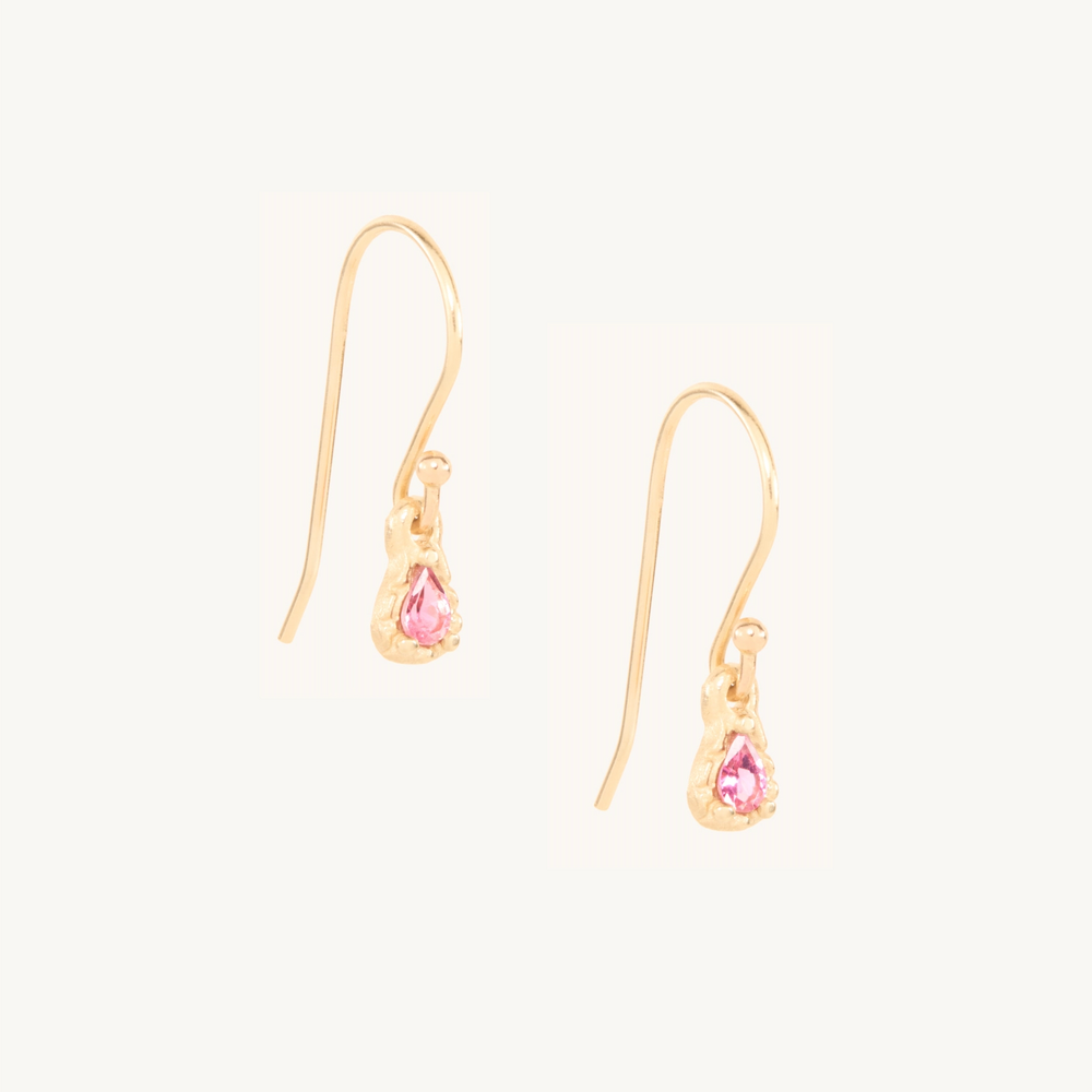 Heroine Pink Tourmaline Earrings (Pair)