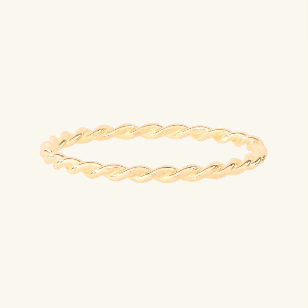 Grand Twisted Stacker Ring