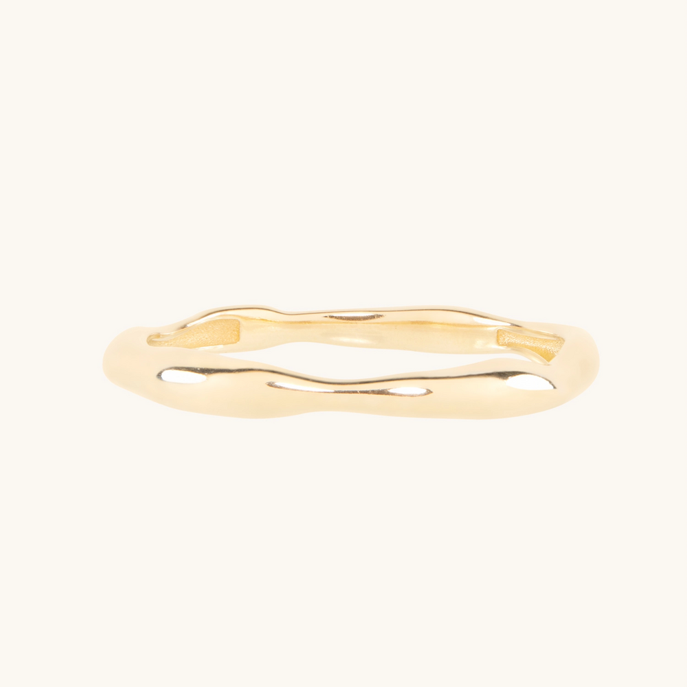 Grand Painter's Gold Stacking Ring