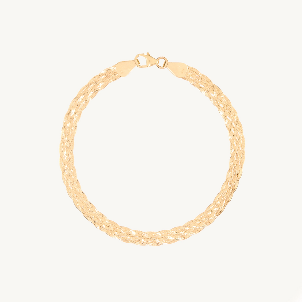 Grand Entwined Gold Bracelet