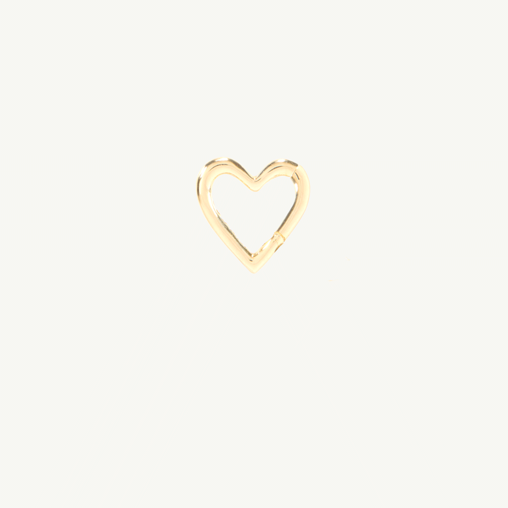 Gold Heart Charm Holder