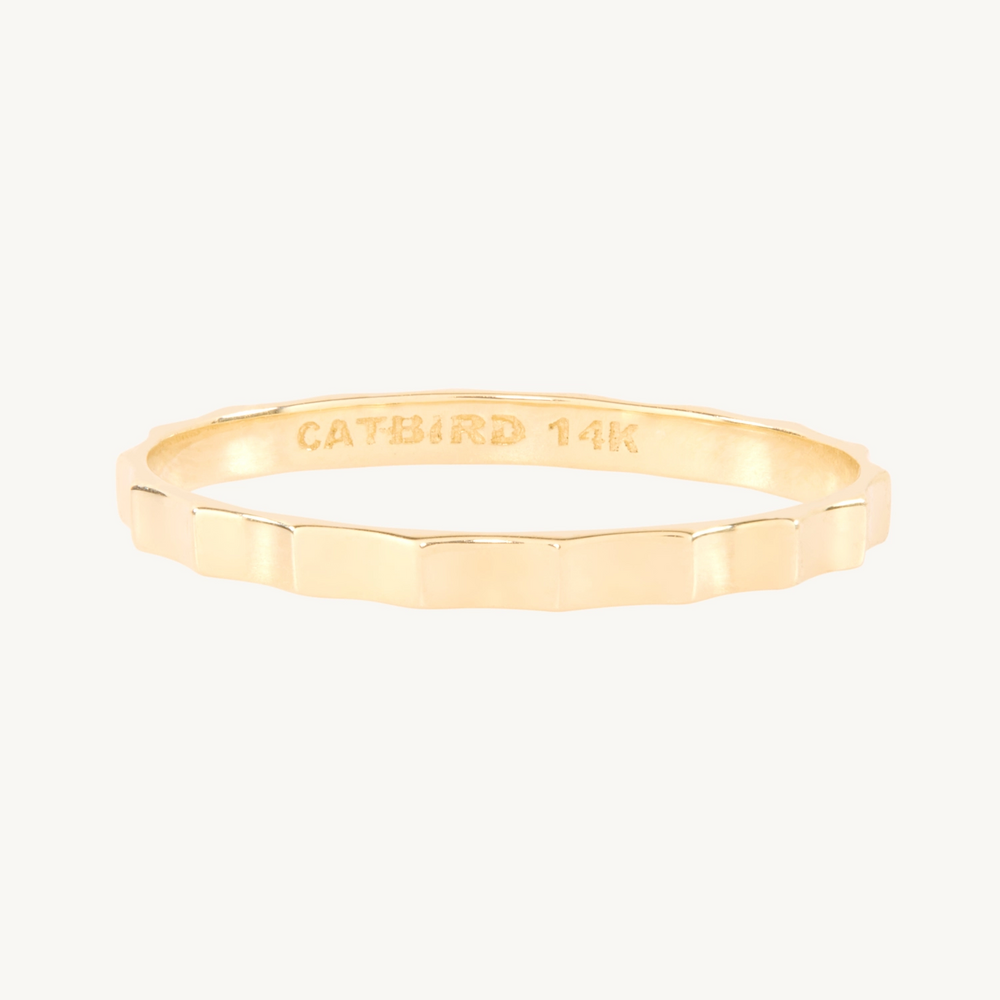 Fluted Gold Ring