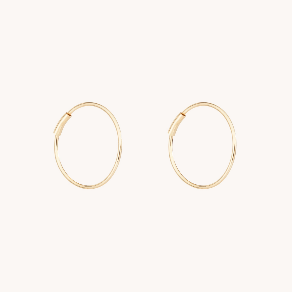 Filament Hoop, Yellow Gold (Single)