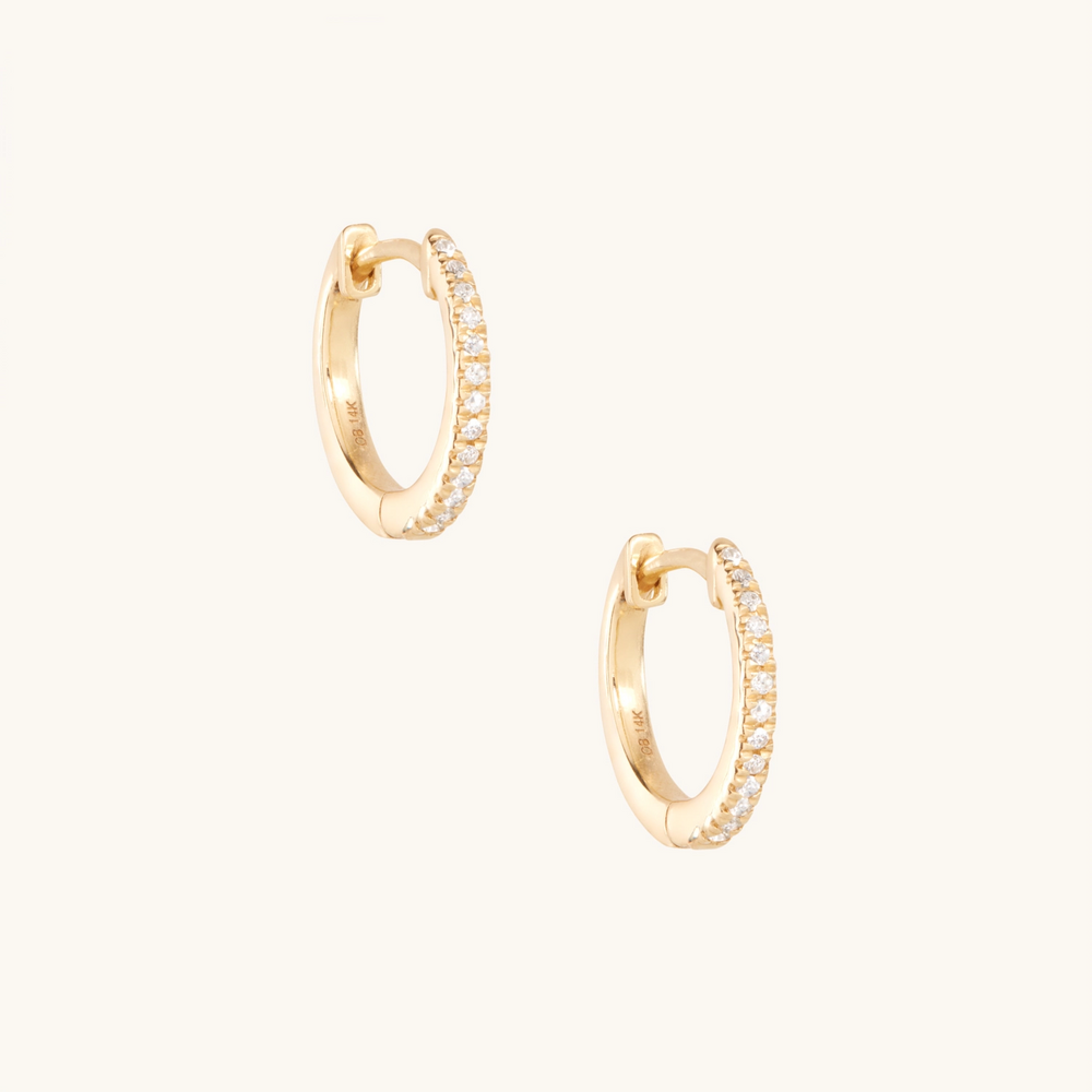 Fairy Light Diamond Hoop (Single)