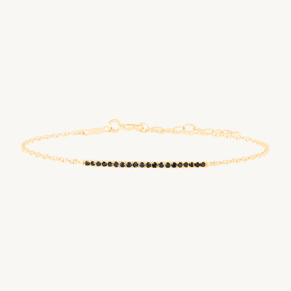 Fairy Light Black Diamond Bracelet
