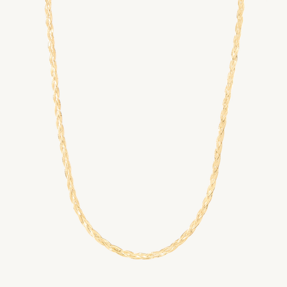 Entwined Braided Chain Necklace