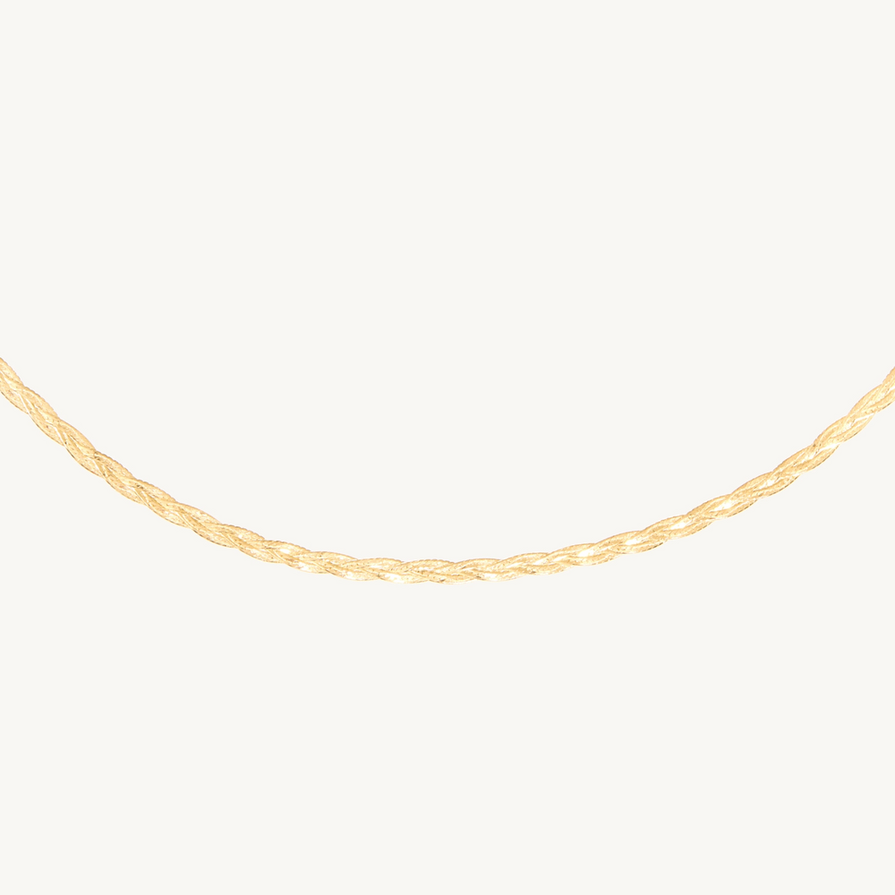 Entwined Braided Chain Collar