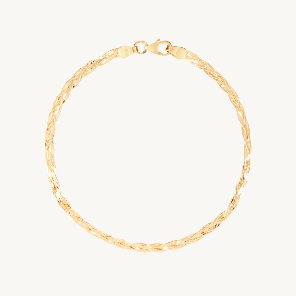 Entwined Braided Chain Bracelet