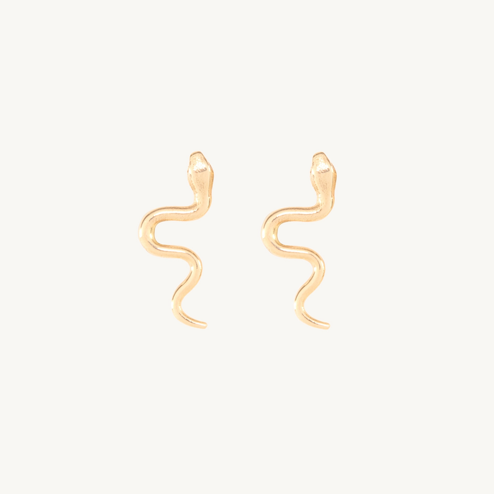Tiniest Sylvie Snake Stud (Single)
