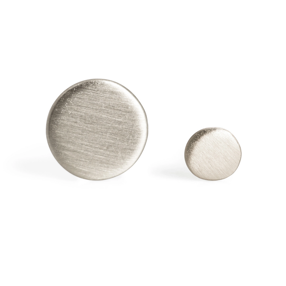 Dot Stud Earring, Silver (Single)