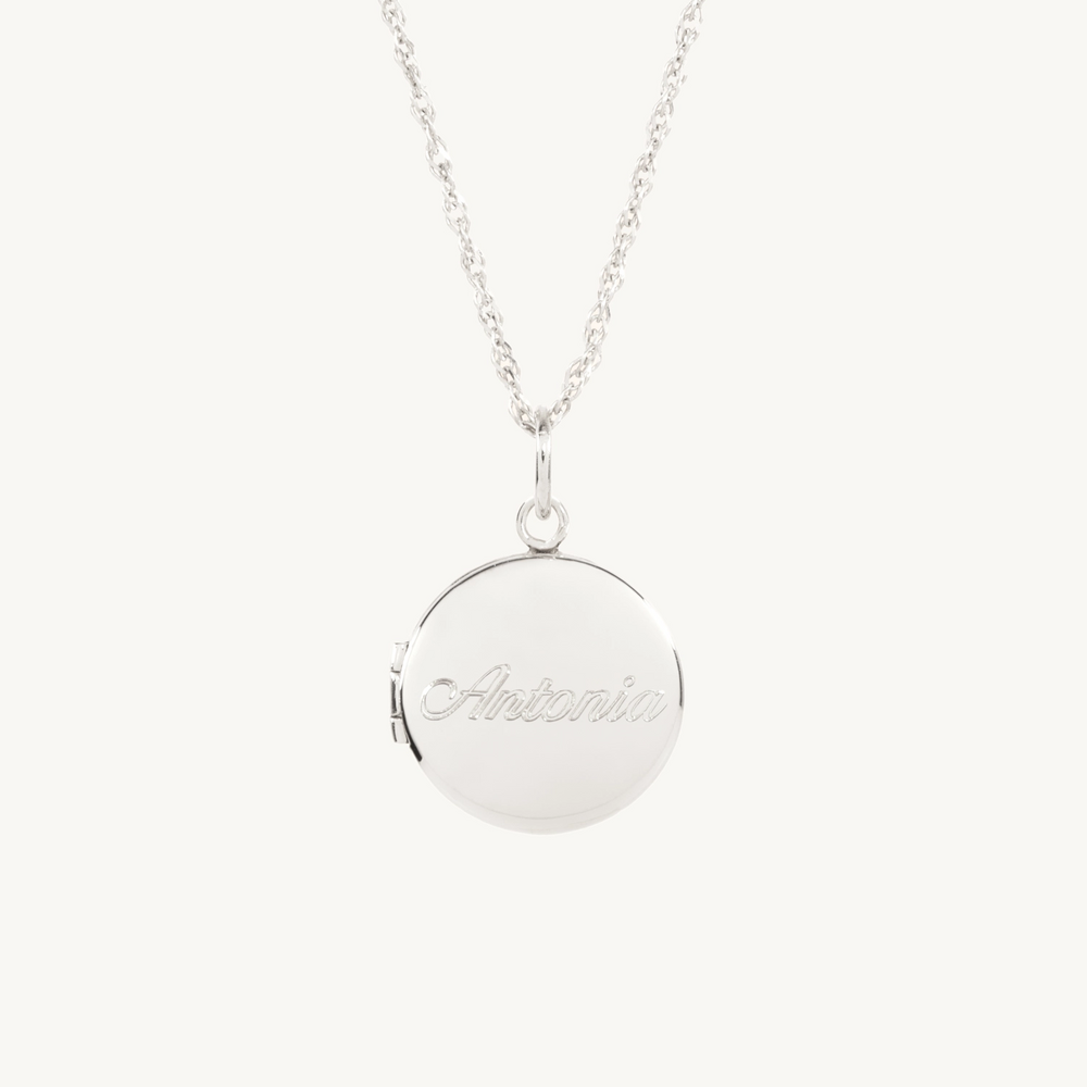 Dollhouse Round Silver Locket