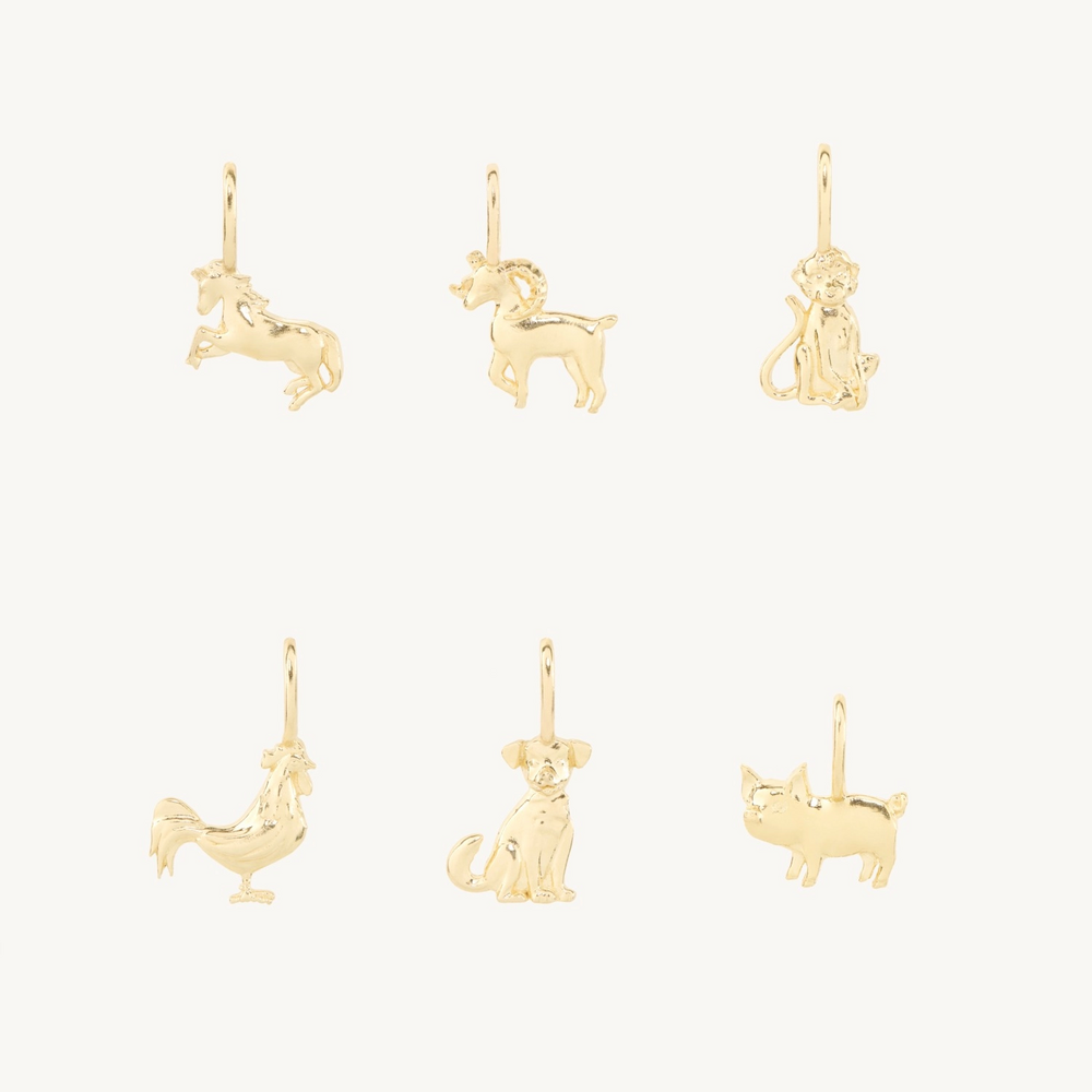 Tiniest Lunar Zodiac Charm