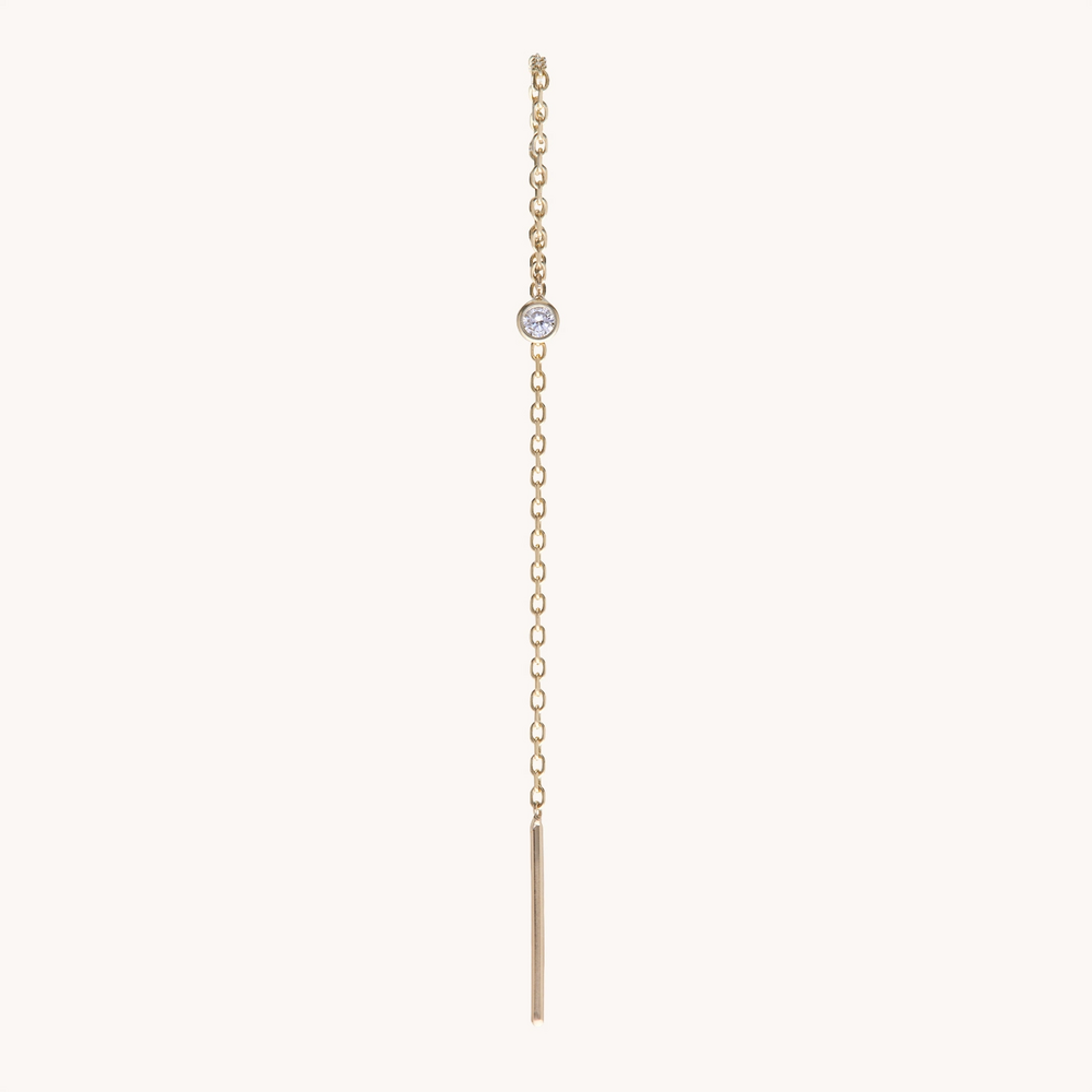 Diamond Greco Lariat Earring (Single)