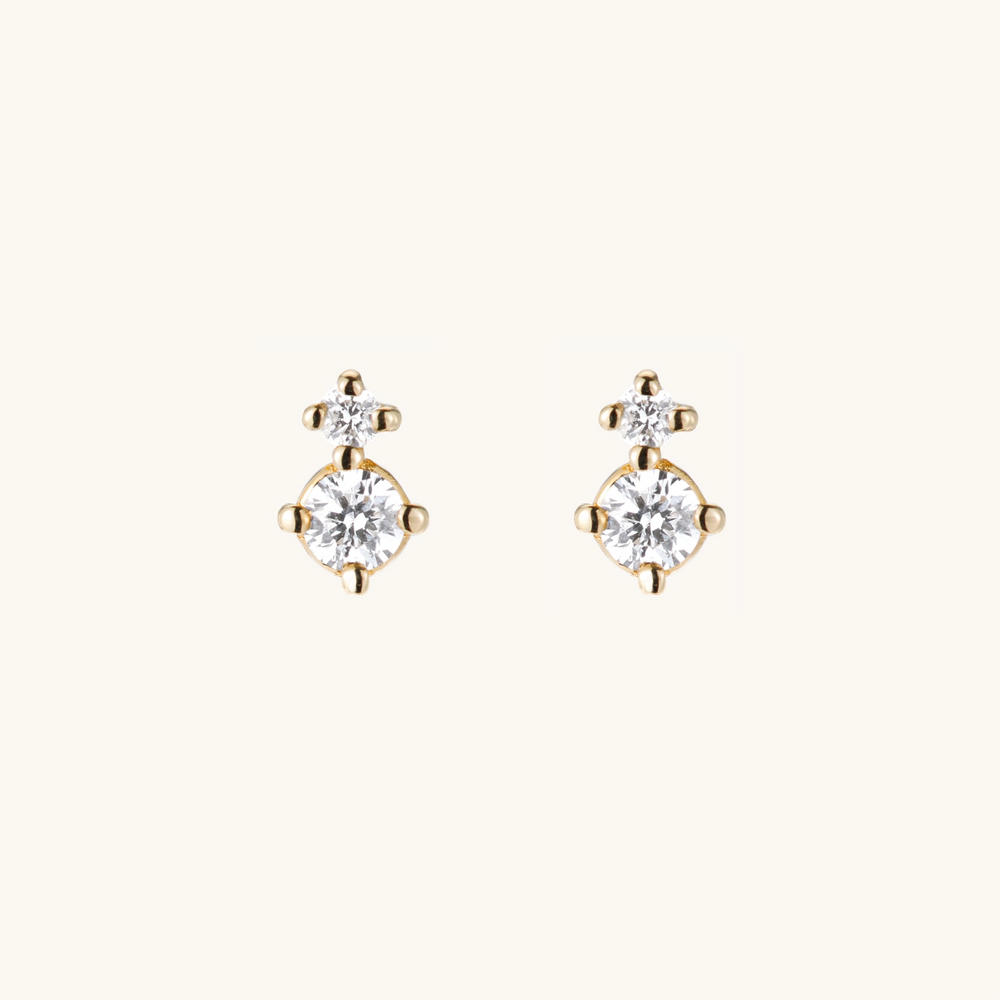 Diamond Duo Stud (Single)