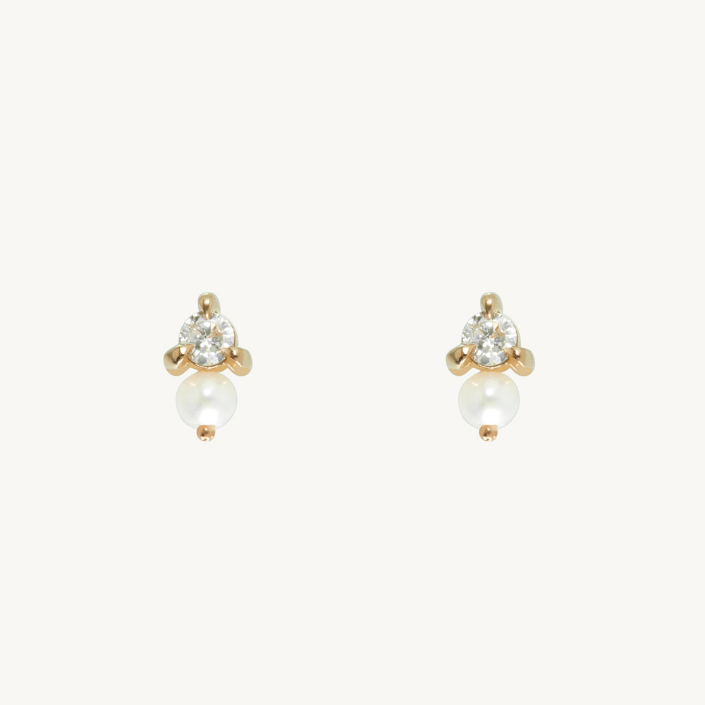 Dewdrop Stud, Yellow Gold (Single)