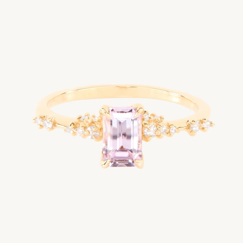 Daphne Pink Sapphire Solitaire Ring