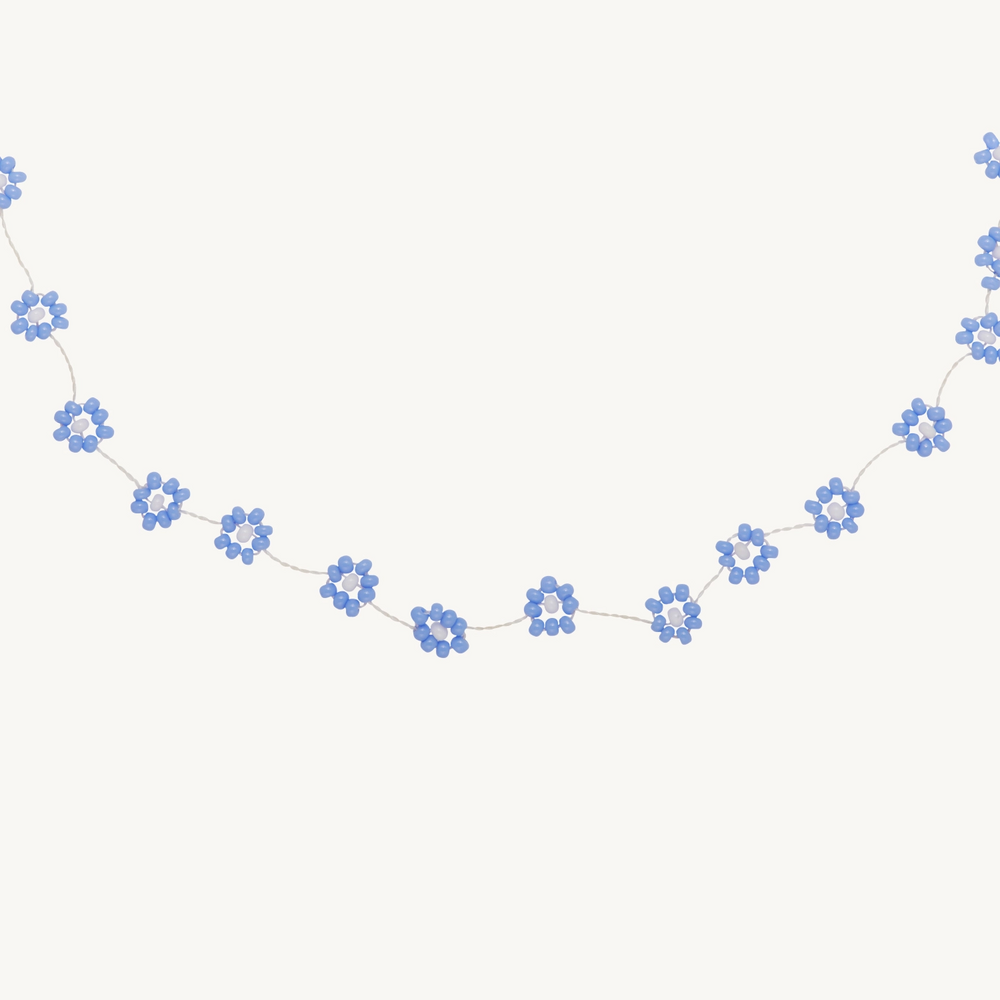 Daisy Chain Necklace, Lavender