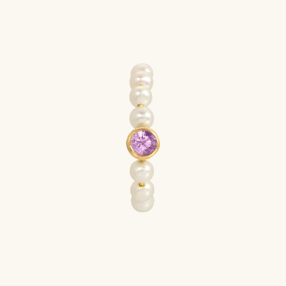 Cupid's Bow Earring, Sapphire (Single)