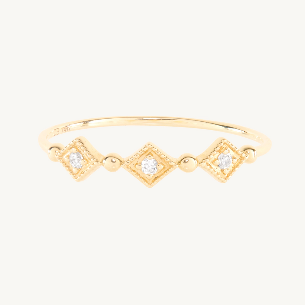 Cuckoo Ballet Diamond Ring, Yellow Gold